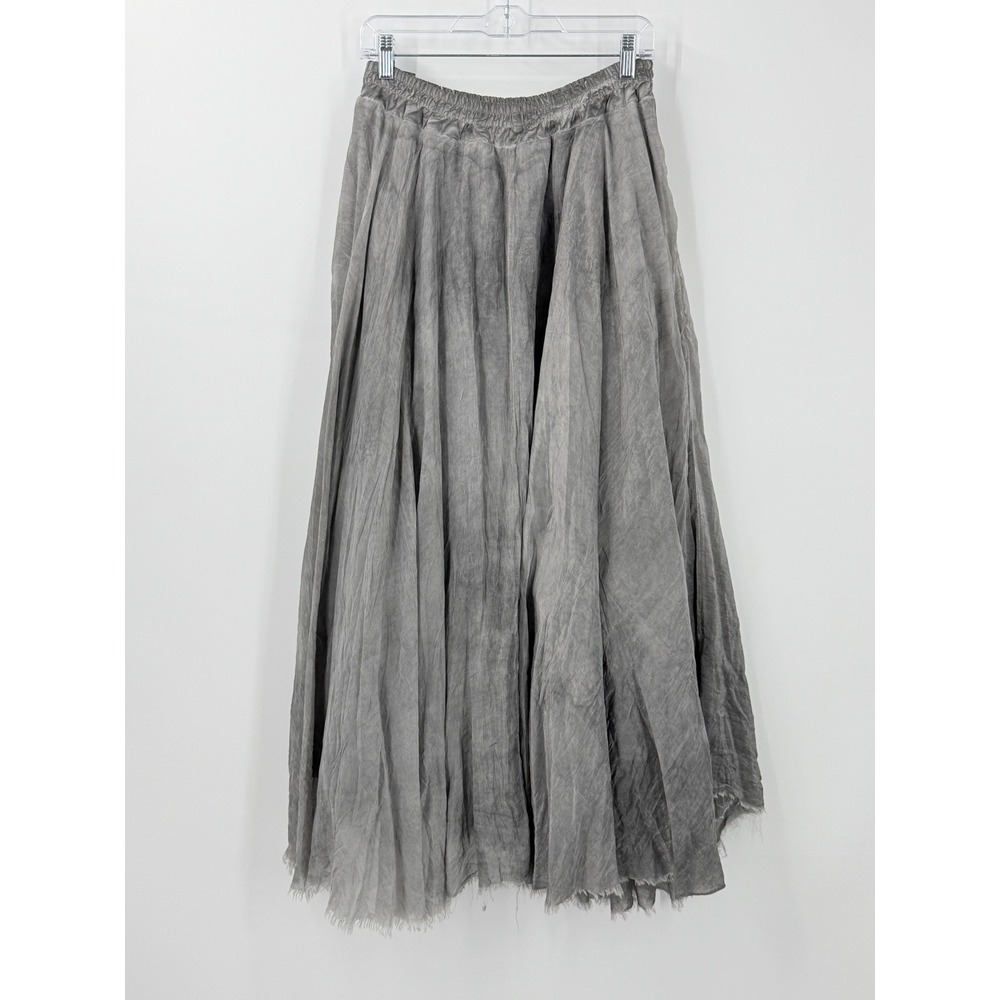 AMICI by Baci Skirt Womens L Gray Lagenlook Avant-Garde Deconstructed minimalist - Picture 3 of 12
